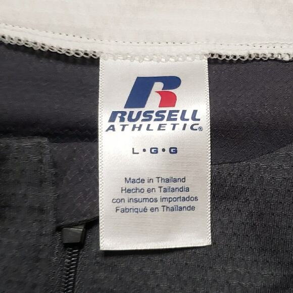 Russell Athletic Men’s Gray Short Sleeve Shirt Sz L Casual Sportswear Essential - Picture 2 of 10